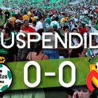 Santos-Morelia... Suspendido por balacera Santos-Morelia... Suspendido por balacera