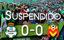 Santos-Morelia... Suspendido por balacera