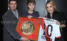 Bieber visita a River Plate