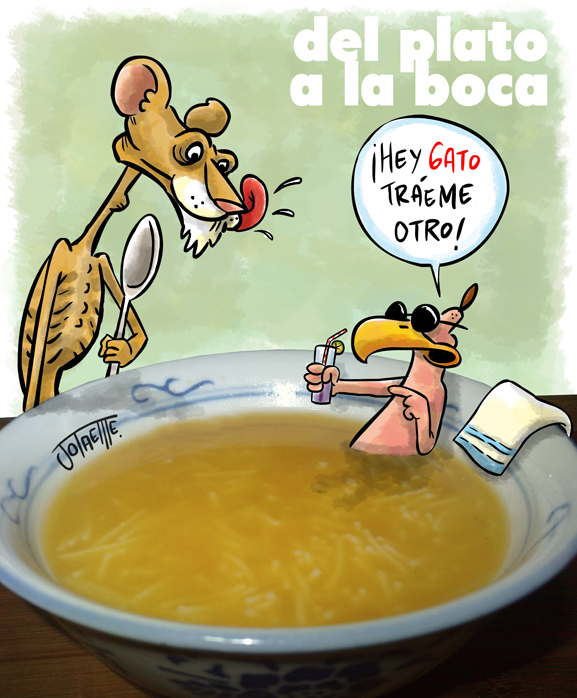Del plato a la boca…