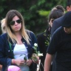 Dalma en el funeral de su abuela