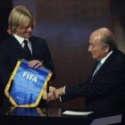 Simone Farina y Joseph Blatter Simone Farina y Joseph Blatter