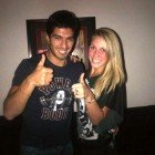 Luis Suarez y su esposa