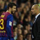 Guardiola y Piqué Pep ya no lo quiere en el equipo...