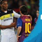 Drogba consuela a Messi