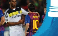 Drogba consuela a Messi