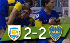 Atlético Rafaela 2-2 Boca Juniors