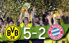 Borussia Dortmund es campeón de la copa alemana