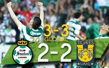 ¡Santos empató con Tigres y pasó a la final!