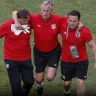 Ray Clemence se lesiona El entrenador de porteros se rompe talon de aquiles en calentamiento