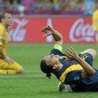 Zlatan Ibrahimovic Zlatan se lamenta por la derrota ante Ucrania
