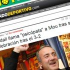 Godall llama psicópata a Mourinho Godall llama psicópata a Mourinho