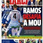 Portada Marca Ramos desafía a Mourinho Portada Marca Ramos desafía a Mourinho