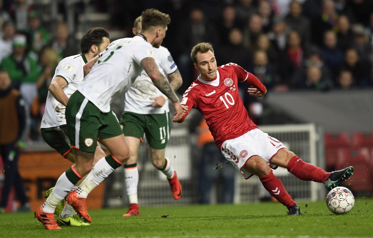 Christian Eriksen buscó ser determinante a lo largo de todo el partido