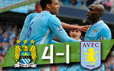 PREMIER LEAGUE | Manchester City 4-1 Aston Villa