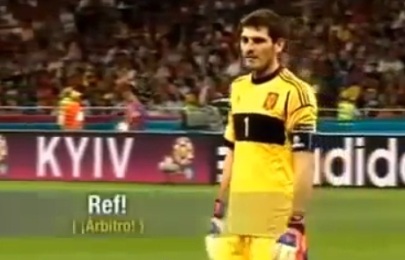 Iker pidio respeto al arbitro para no humillar a Italia