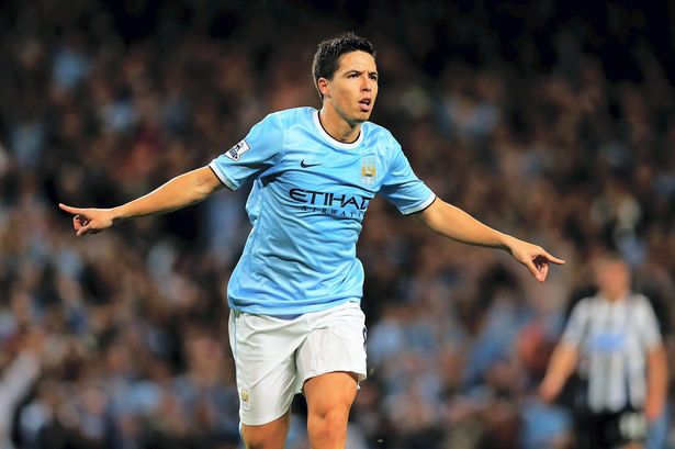 Maillot Nike Manchester City Nasri 2014-2015 - Domicile Bleu - Homme XL
