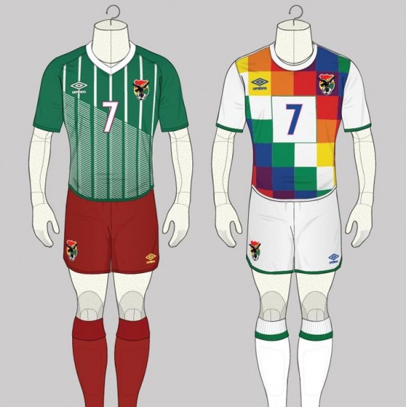 Polémico diseño de camiseta para la selección de Bolivia gen