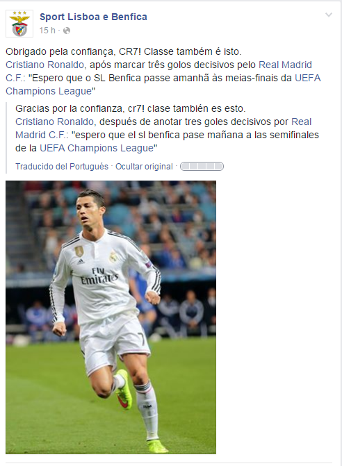 benfica cristiano ronaldo