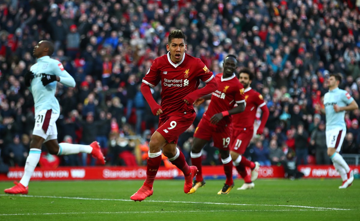 Liverpool fulminó al West Ham y toma el subliderato de la Premier