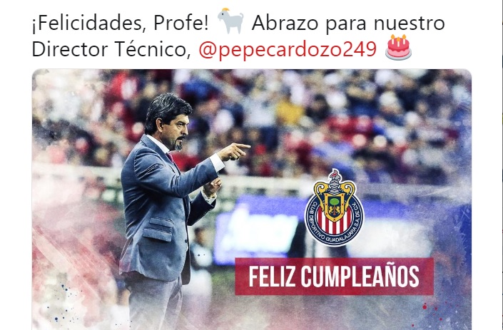 Chivas felicita a Cardozo y se le vinieron los seguidores con todo al DT Chivas felicita a Cardozo y se le vinieron los seguidores con todo al DT