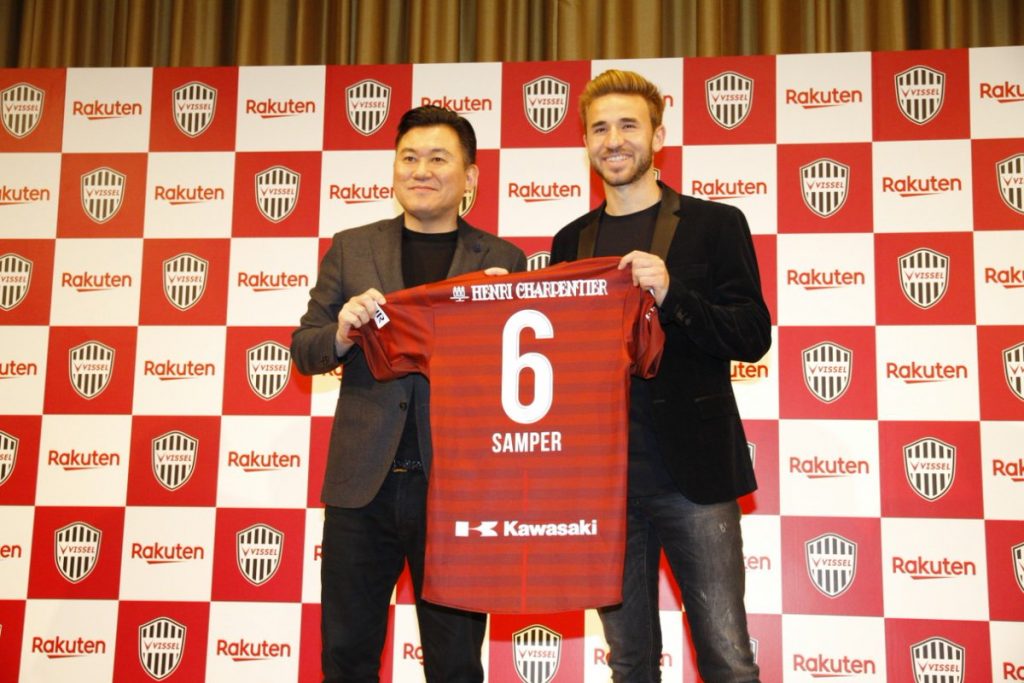 Samper espera jugar en el Vissel Kobe como en el Barça