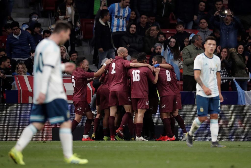 Argentina, con todo y Messi, fue superada por Venezuela