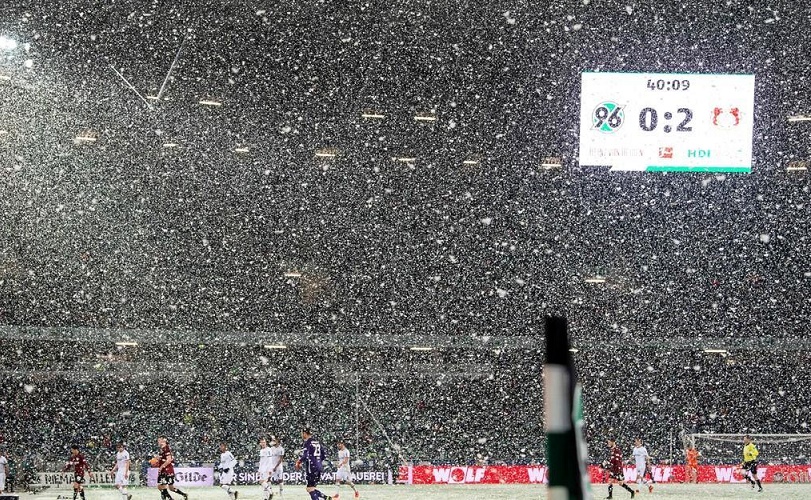 El gol que le negó la nieve al Hannover El gol que le negó la nieve al Hannover