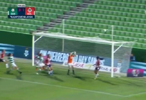 Golazo de escorpión en la Liga MX femenil Golazo de escorpión en la Liga MX femenil