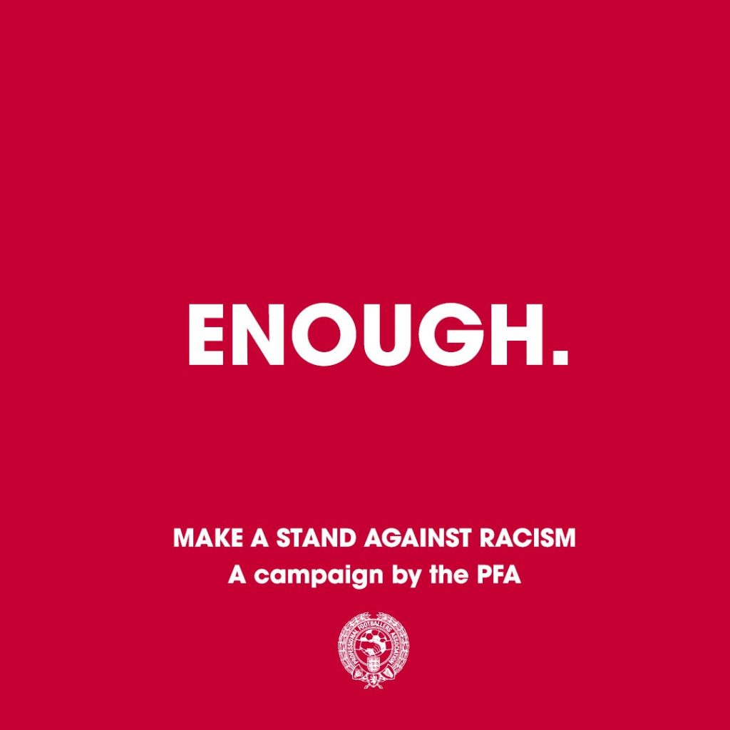 #ENOUGH, la nueva campaña para combatir el racismo en el fútbol