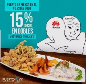 En Perú también ofrecieron promociones en comida / Foto: Twitter En Perú también ofrecieron promociones en comida / Foto: Twitter