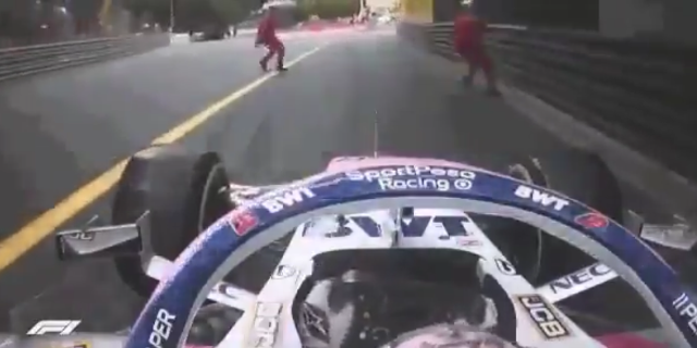 Checo evitó un gran accidente en el Gran Premio de Mónaco Checo evitó un gran accidente en el Gran Premio de Mónaco