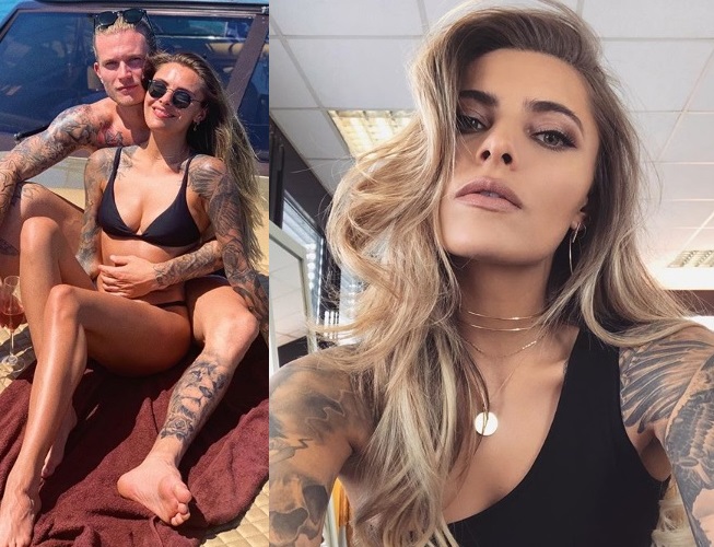 La novia del arquero Loris Karius La novia del arquero Loris Karius