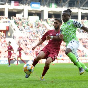 Nigeria cumplió y superó a Qatar / Foto: FIFA.com