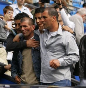 Farid Zidane junto con "Zizou" / Foto: vía Twitter Farid Zidane junto con "Zizou" / Foto: vía Twitter