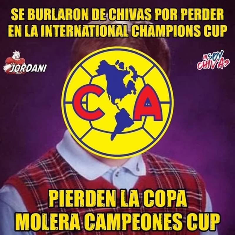 Los memes de la derrota del América en la Campeones Cup Futbol Sapiens