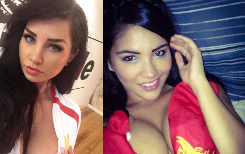 Las más bellas aficionadas del Liverpool Las más bellas aficionadas del Liverpool