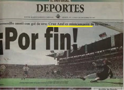 22 años del último campeonato de Cruz Azul, 22 cosas que sucedían en 1997 22 años del último campeonato de Cruz Azul, 22 cosas que sucedían en 1997