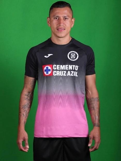 Liga Mx Camisa Rosa De Cruz Azul Soccer Playera Cruz Azul Rosa Con