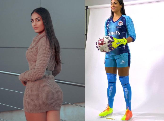 Ella es la guapa portera del Atlético San Luis Ella es la guapa portera del Atlético San Luis