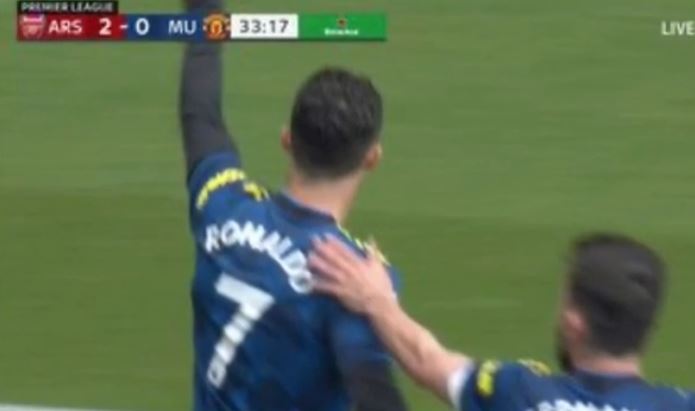 La emotiva dedicatoria de Cristiano en el gol ante Arsenal | FOTO ...