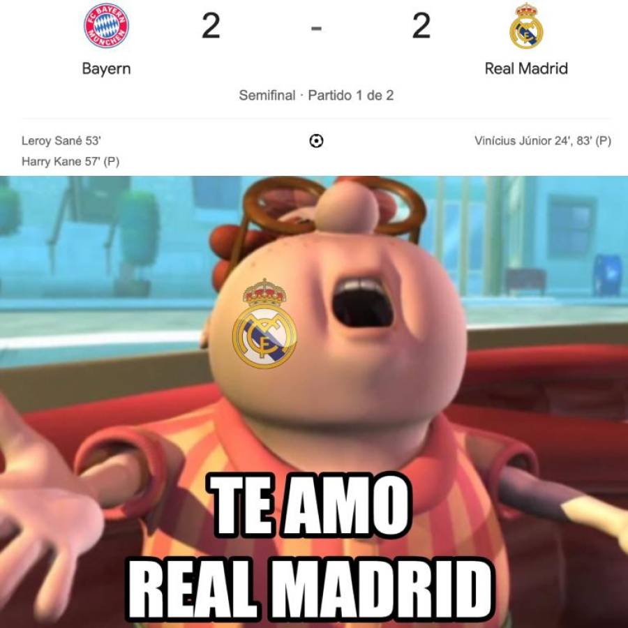 Los mejores memes que dejó el empate del Real Madrid ante Bayern Múnich -  Futbol Sapiens, image size:900x900