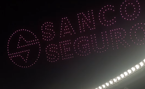 La publicidad con drones que hizo enfadar a la afición en la despedida de Messi - Futbol Sapiens